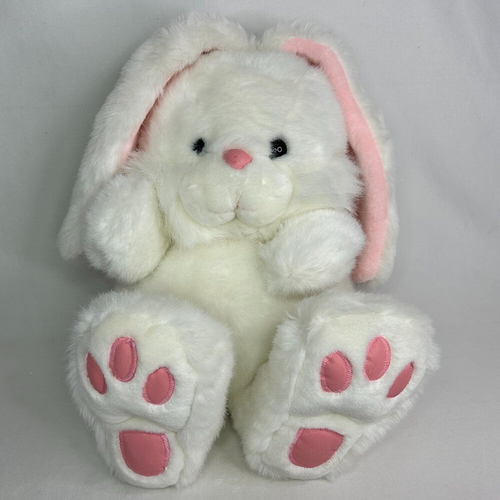 Chosun Bunny Rabbit Plush Jumbo Feet Floppy Ear 14 Inch Stuffed Animal Sitting